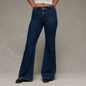 American Eagle Outfitters Dark Blue Flare Jeans